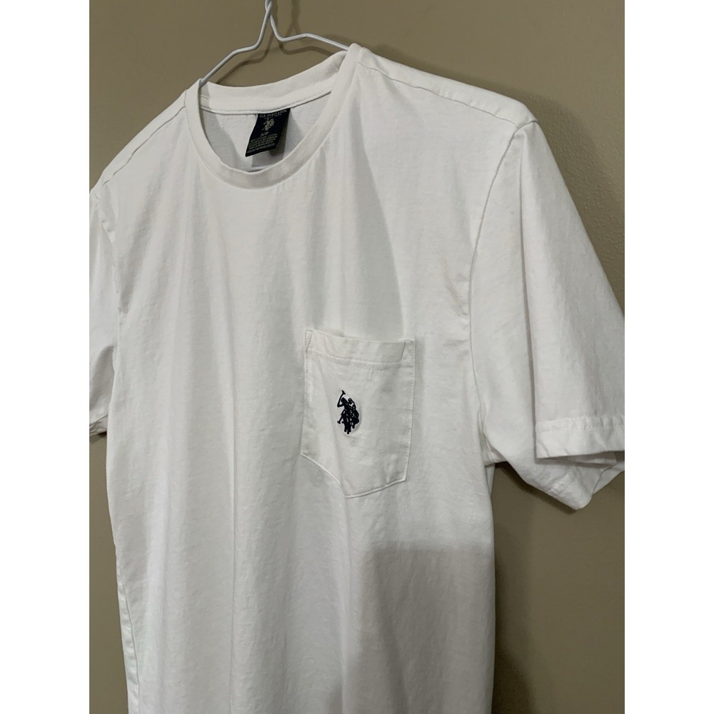 US Polo Assn Mens White Short Sleeve T Shirt Classic Pony Logo Size Small - Picture 5 of 16
